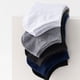 thumbnail image 4 of Calcetines negros, blancos y grises de colores sólidos para hombre Calcetines náuticos para hombre, 4 of 6