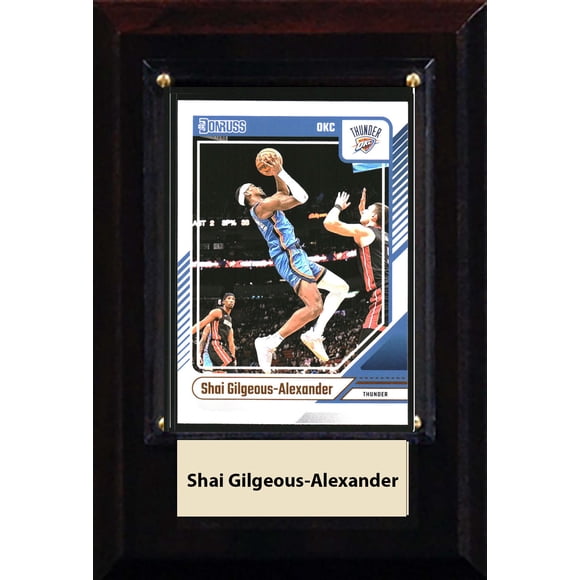 C&I Collectables Plaque: NBA - Oklahoma City Thunder - Shai Gilgeous-Alexander
