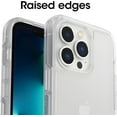 thumbnail image 4 of OtterBox iPhone 13 Pro Only - Symmetry Clear Series Case - Zebra Silver - Ultra-Sleek - Wireless Charging Compatible - Raised Edges Protect Camera & Screen - Non-Retail Packaging, 4 of 5
