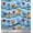 Baby Blue, variant on Soimoi Brown Cotton Voile Fabric Stripe & Monster Cartoon Printed Fabric 1 Yard 42 Inch Wide