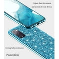 thumbnail image 4 of Phone Case for Samsung Galaxy S20 FE Case Glitter Sparkle Gold, Samsung S20 FE 5g Case Silicone Anti-Fingerprint Glamorous Bling Shiny Cover Thin (Blue), 4 of 14