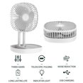 thumbnail image 4 of Flmtop Electric Fan Floor Standing Desk Fan Hanging Design Fan with 3 Wind Speed Adjustable Foldable Table Fan Portable Desk Fan for Home, 4 of 10