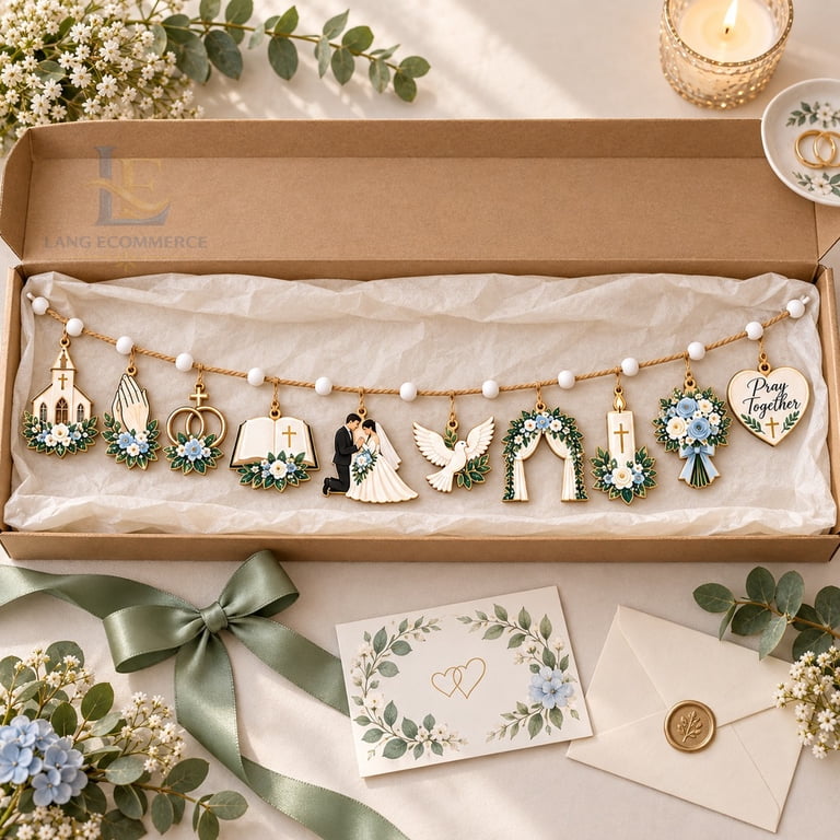 Wooden Garland Custom Prayer Wedding Cross and Dove Ceremony Decor for ...