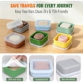 thumbnail image 7 of Shampoo Bar Travel Case Compatible with Kitsch, Leakproof Silicone Small Travel Soap Case with Draining Pad, Portable Soap Container for Gym & Camping, 1 Pack (Butter Yellow), 7 of 7