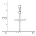 thumbnail image 2 of 10k White Gold Polished Religious Faith Cross Pendant Necklace Pendant for Women - .5 Grams, 2 of 2