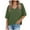 Green, variant on Jalioing V Neck T Shirt Women's Short Sleeve Dropped Shoulder Fashion Tops Casual Loose Summer Trendy Tees