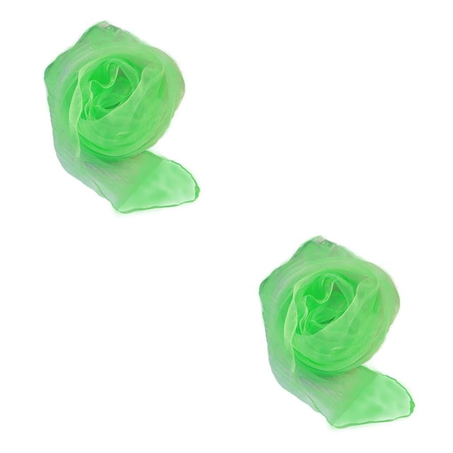 Qarigey Pañuelos Cuadrados Pañuelo De Gasa A La Moda Para Actuaciones Escénicas Verde Jade Jade verde 60*60cm 2piezas Qarigey CBP321193