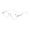 Clear, variant on Womens Half Moon Spring Hinge Reading Glasses 1.5 Fashion Diamond Transparent Readers +1.5