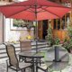 thumbnail image 3 of Black Umbrella Stabilizer Ring for Patio Tables with Umbrella Hole Sleeve, 3 of 5