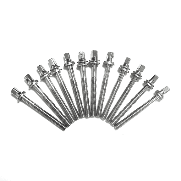 Drum Tension Rods 50mm(2") Chrome with Washers Diameter 7/32" Pack of 12
