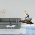 thumbnail image 2 of Juego de arte de pared de pájaro de madera, decoración de pared de pájaro de madera, adorno de pájaros voladores, estatua de bailarina de ballet de re, 2 of 8