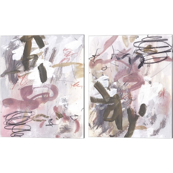 Great Art Now Whispering Dawn by Melissa Wang 2 Piece Canvas Art Set Each 12"W x 15"H