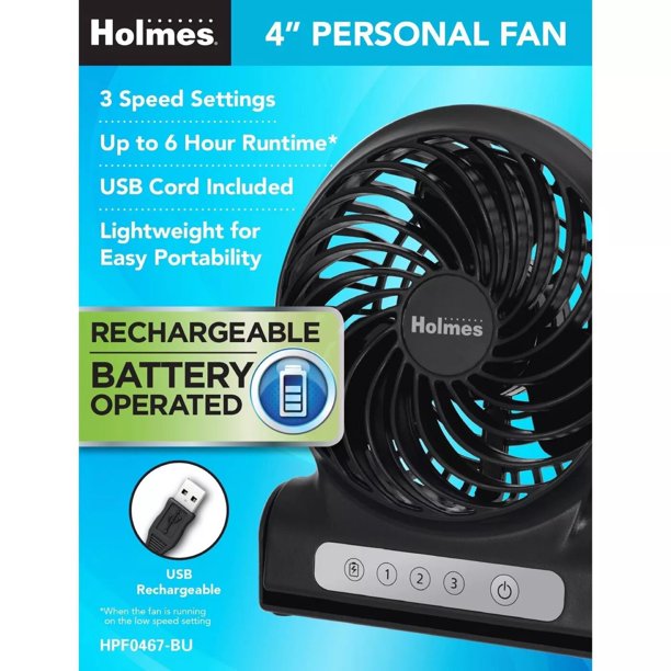 Holmes 4"Personal fan (New Open Box)