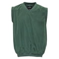 thumbnail image 1 of Weather Perfect Men's V-Neck Pullover Golf Wind Vest, Large Green, 1 of 3