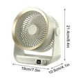 thumbnail image 1 of White Portable Small Fan Desktop Large Wind Ultra Quiet Office Desk Student Use Long Version High Speed Concentrated Engine Wide Angle Cooling Efficient Design, 1 of 5