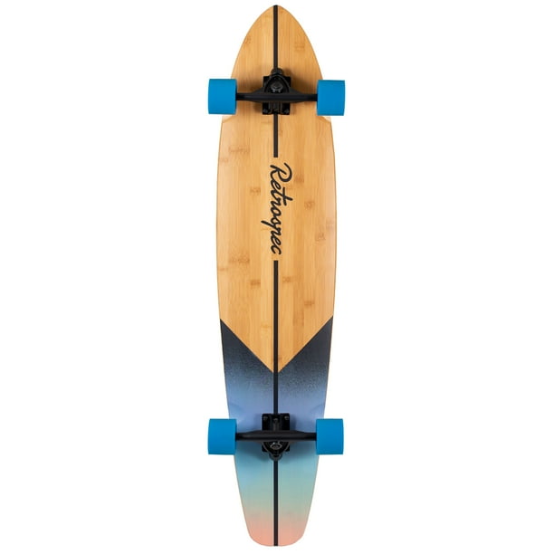 Retrospec Zed Bamboo Longboard Skateboard Complete Cruiser Walmart