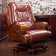 thumbnail image 2 of Modern Massage Leather Office Chair Waiting Floor Design Wheels Rotating Chair Hand Foot Rest Silla De Oficina Office Furniture My Lux Decor Round, 2 of 18