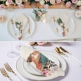 thumbnail image 3 of Mother's Day Cloth Napkins, Hug Love You Mom Pink Flowers Beige Washable and Reusable Dinner Napkins Set of 2, Table Napkin for Kitchen Party Birthday Wedding Hotel Housewarming 20"x20", 3 of 9