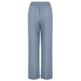 thumbnail image 2 of High Waisted Solid Color Wide Leg Pants Casual Suit Pants Womens Hiking Pants with Pockets Pants for Women Windbreaker Pants Women Women Cargo Pants Women Pants Casual Straight Casual Pants for Women, 2 of 5