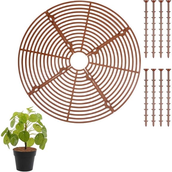 Plant Pot Grid Soil Protector Covers Cuttable Flower Protector
