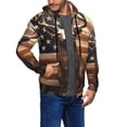 thumbnail image 2 of Goofa Deer American Flag Vintage Pattern Mens Full-zip Hoodie, Zip-up Pullover Hooded Sweatshirt, Kangaroo Pocket Hoodie Ideal for Daily Wear, Travel, and Home-Medium, 2 of 5