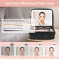 thumbnail image 3 of Estuche de maquillaje BEAUTY CASE con espejo de luz LED negro, 3 of 9