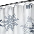thumbnail image 3 of Blue Christmas Snowflake Pattern Shower Curtain 72"x84" ,Bathroom Decorative Shower Curtains Set with 12 Hooks,Modern Waterproof Washable Shower Curtain, 3 of 6