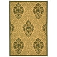 thumbnail image 3 of Safavieh Courtyard Jessie Damask Indoor/Outdoor Area Rug, Natural/Olive, 4' x 5'7", 3 of 11