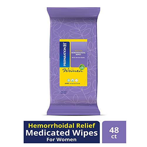 Preparation H Womens Flushable Medicated Hemorrhoid Wipes, Burning and