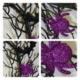 thumbnail image 6 of SLYNSHome 17 Inch Halloween Wreath for Front Door,Black Wreath with Spiders and Bats Halloween Garland Wreath Decorations for Halloween Party Decor Hallowmas Supplies, 6 of 6