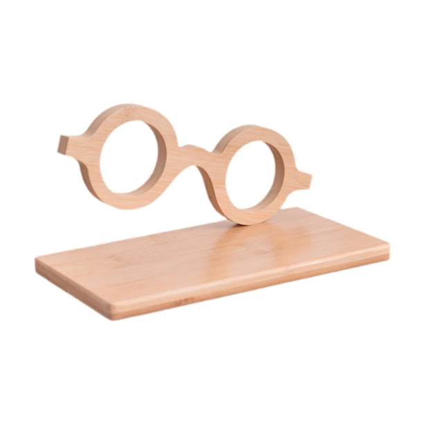 Soporte de madera para gafas de sol, organizador de gafas, cuadrado, redondo, ovalado, decorativo y creativo.