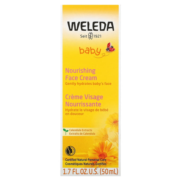 Weleda Baby Calendula Nourishing Face Cream, 1.7 Fluid Ounce, Plant Rich  Moisturizer with Calendula and Lanolin