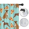 thumbnail image 4 of Blackout Kids Curtains,Boxer Dog Pitbull Terriers Dog and Pizza Childrens Insulated Curtains Set Of 2,Bedroom Essentials,Toddler Room Decor 42"x63"(106x160cm), 4 of 4