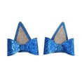 thumbnail image 1 of Event & Party Glitter Hair Barrettes for Toddlers Birthday Halloween Accessory Blue Set 2PCS, 1 of 7