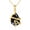 Snake, variant on 14K Real Gold Black Crystal Necklace Vintage Pendant Solid Yellow Gold Gothic Jewelry Gifts for Women