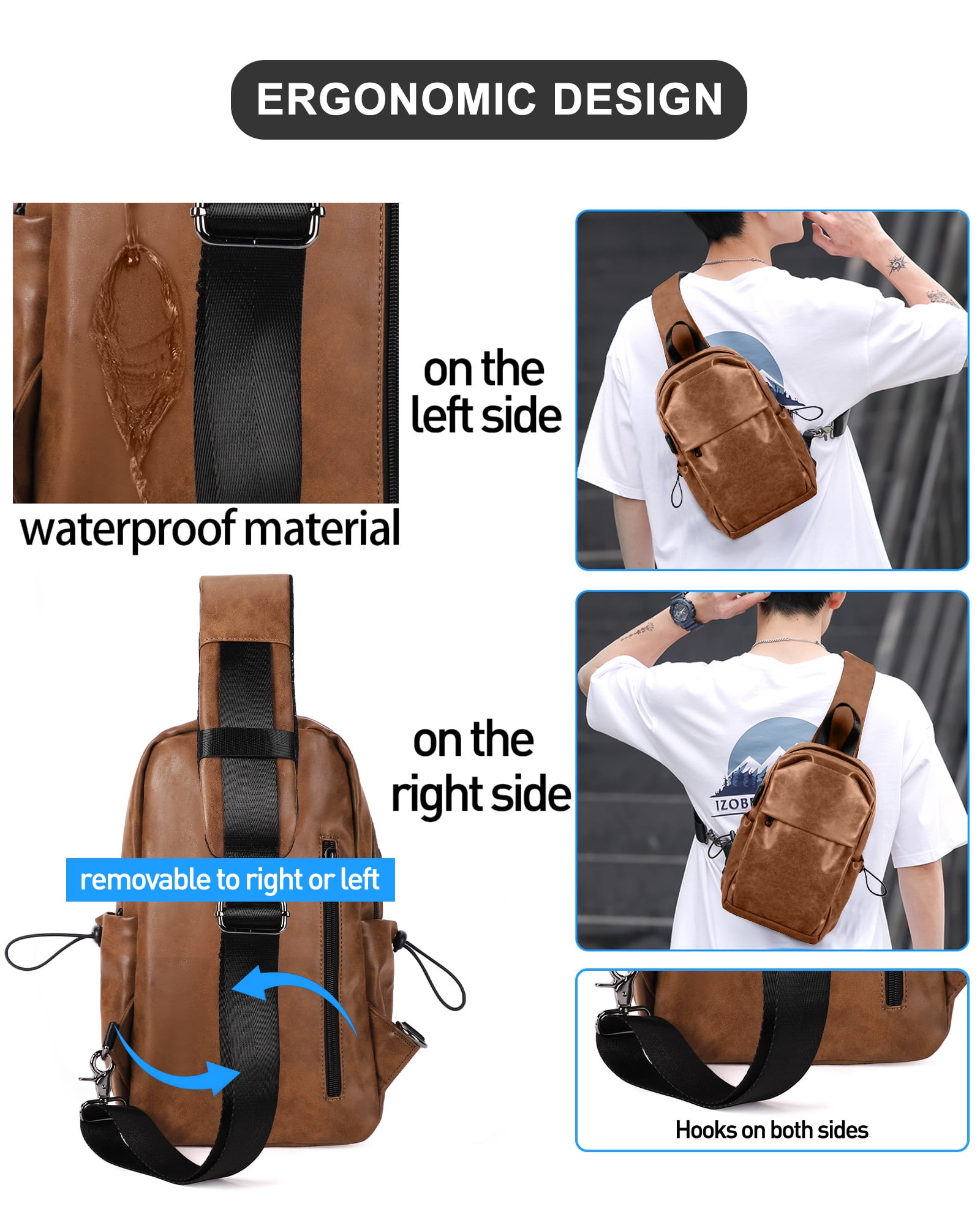 SYCNB Small Messenger Crossbody Bags Shoulder Satchel Bag Neck