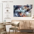 thumbnail image 5 of Elephant Stock Abstract Layered Lines Wall Art - Horizontal Canvas Wall Art - Living Room Wall Decor - Abstract Canvas - Purple And Blue Decor - 48" x 32", 5 of 8