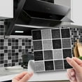 thumbnail image 1 of Lucoss 10 Pcs Self-adhesive Tile transfer for Home Decor, Peel and stick Tile Decal, Water-proof Backsplash Wall Tile Sticker for Kitchen Bathroom, 8x8inch, 1 of 9
