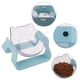 thumbnail image 3 of Laklulu Bebedero para mascotas, pie alto, boca oblicua, protección de 15 °, columna cervical, catbowl transparente ajustable, 3 of 5