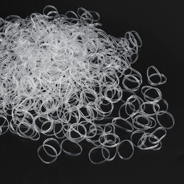 Goody Ouchless Clear Mini Poly Band Hair Ties No Metal Gentle Elastics ...