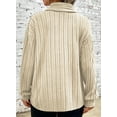 thumbnail image 3 of DOKOTOO Plus Size Cardigan for Womens Long Sleeve Casual Open Front Asymmetrical Knit Light Cardigans Sweater(1X-5X), 3 of 8