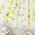 thumbnail image 2 of Vedolay Girls Dresses Girls Casual Dress Cotton Short Sleeve Swan Embroidered,Yellow 3-4 Years, 2 of 5