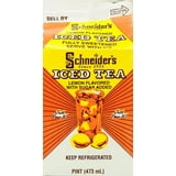 Schneider's, Lemon Flavored Iced Tea, Naturally Caffeinated, Paper Pint ...