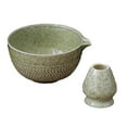 thumbnail image 2 of GUOOL 2 Pieces Traditional Japanese Matcha Bowl with Whisk Holder for Home, 2 of 9