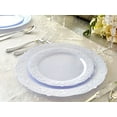 thumbnail image 3 of " OCCASIONS " 120 Plates Pack, Vintage Party, Disposable Wedding Party Plastic Plates (10.25'' Dinner Plate, Portofino in Blue), 3 of 8