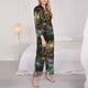 thumbnail image 3 of Balery Charming Garden Patio Conjunto de Pijama con Estampado para Mujer, Conjunto de Dos Piezas con Manga Larga, Ropa de Dormir Suave con Bolsillos, Pijamas Cómodos-Small, 3 of 7