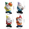 thumbnail image 6 of KGJQ Mini Gnomes Figurine, Resin Welcome Gnome Garden Statue, Small Dwarf Ornament for Fairy Garden, Flower Pot, Home Decor, 6 of 7
