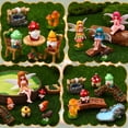 thumbnail image 4 of topjuju 29 Pcs Miniatures Fairy Garden Accessories, Mini Resin Fairy Figurines, Cute Tiny Gnome Mushroom Bridge Chairs for DIY Home Outdoor Micro Landscape Terrarium Ornaments, 4 of 7