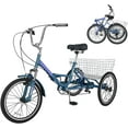 thumbnail image 4 of ABORON 20 inch 7 Speed Adult Folding Tricycles , 3-Wheels Cruiser Bike with Basket, Trikes for Women, Men, Seniors,Adult, 4 of 8