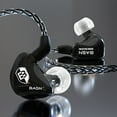thumbnail image 7 of BASN Bsinger PRO in-Ear Monitors Hybrid Dynamic Dual Drivers Two Detachable MMCX Cables Musicians in-Ear Earbuds Headphones (Black), 7 of 7